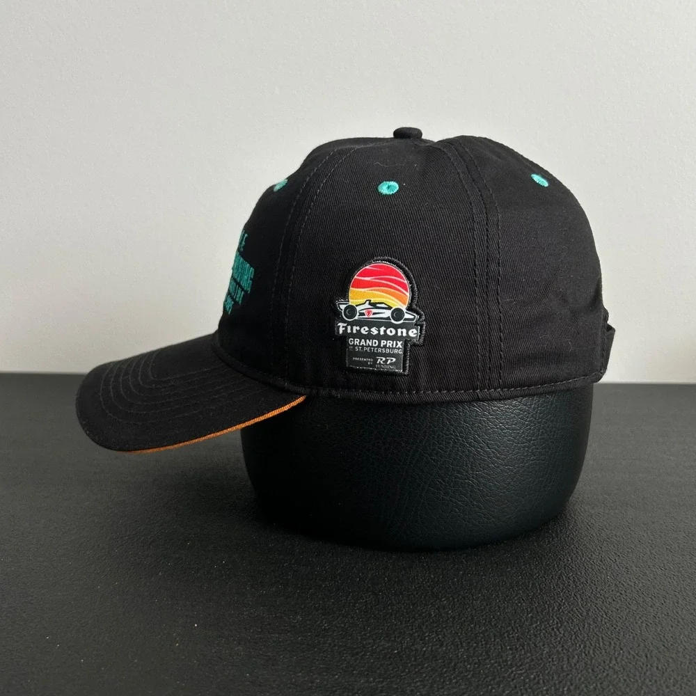 Firestone Grand Prix Hat Cap Strap Back Adjustable Black 2025 Car Racing Adult